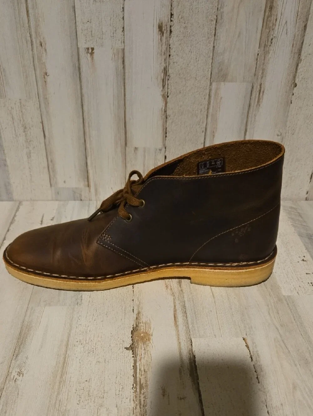 Clarks Men’s Brown Leather Chukka Boots
